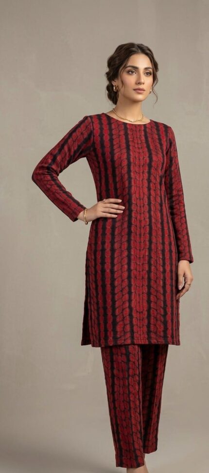 Crimson Noir Tie-Dye 2-Piece Suit